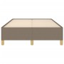 Taupe gray fabric bed frame 120x190 cm by vidaXL, Beds and slatted bases - Ref: Foro24-3269642, Price: 90,88 €, Discount: %