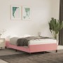 Pink velvet bed frame 120x190 cm by vidaXL, Beds and slatted bases - Ref: Foro24-3269656, Price: 115,89 €, Discount: %