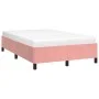 Pink velvet bed frame 120x190 cm by vidaXL, Beds and slatted bases - Ref: Foro24-3269656, Price: 115,89 €, Discount: %