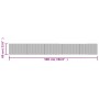 Rectangular gray bamboo rug 60x500 cm by vidaXL, Rugs - Ref: Foro24-376736, Price: 36,74 €, Discount: %