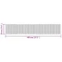 Rechteckiger grauer Bambusteppich 70x400 cm von vidaXL, Teppiche - Ref: Foro24-376760, Preis: 32,38 €, Rabatt: %