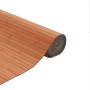 Alfombra rectangular bambú marrón 80x200 cm