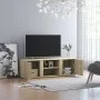 Mueble de TV madera contrachapada color roble 120x34x37 cm de vidaXL, Muebles TV - Ref: Foro24-801164, Precio: 70,62 €, Descu...