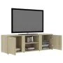 Mueble de TV madera contrachapada color roble 120x34x37 cm de vidaXL, Muebles TV - Ref: Foro24-801164, Precio: 70,62 €, Descu...