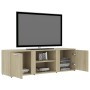 TV-Schrank aus eichenfarbenem Sperrholz, 120 x 34 x 37 cm von vidaXL, TV-Möbel - Ref: Foro24-801164, Preis: 71,85 €, Rabatt: %