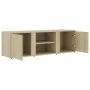 Mueble de TV madera contrachapada color roble 120x34x37 cm de vidaXL, Muebles TV - Ref: Foro24-801164, Precio: 70,62 €, Descu...