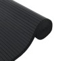 Alfombra rectangular bambú negro 100x400 cm