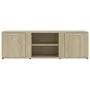Mueble de TV madera contrachapada color roble 120x34x37 cm de vidaXL, Muebles TV - Ref: Foro24-801164, Precio: 70,62 €, Descu...
