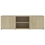 TV-Schrank aus eichenfarbenem Sperrholz, 120 x 34 x 37 cm von vidaXL, TV-Möbel - Ref: Foro24-801164, Preis: 71,85 €, Rabatt: %