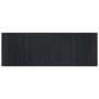Alfombra rectangular bambú negro 70x200 cm