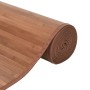 Alfombra rectangular bambú color natural 100x300 cm