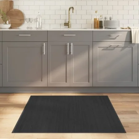 Gray bamboo square rug 100x100 cm by vidaXL, Rugs - Ref: Foro24-376940, Price: 27,44 €, Discount: %