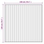 Grauer quadratischer Bambusteppich 100x100 cm von vidaXL, Teppiche - Ref: Foro24-376940, Preis: 28,25 €, Rabatt: %