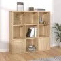 Estantería madera contrachapada color roble Sonoma 98x30x98cm de vidaXL, Librerías y estanterías - Ref: Foro24-801119, Precio...