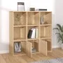 Estantería madera contrachapada color roble Sonoma 98x30x98cm de vidaXL, Librerías y estanterías - Ref: Foro24-801119, Precio...