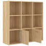 Regal aus Sonoma-Eichensperrholz, 98 x 30 x 98 cm von vidaXL, Bücherregale und Regale - Ref: Foro24-801119, Preis: 96,95 €, R...