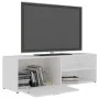 Fernsehmöbel aus weißem Sperrholz 120x34x37 cm von vidaXL, TV-Möbel - Ref: Foro24-801152, Preis: 51,05 €, Rabatt: %