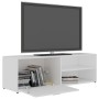 Fernsehmöbel aus weißem Sperrholz 120x34x37 cm von vidaXL, TV-Möbel - Ref: Foro24-801152, Preis: 53,16 €, Rabatt: %