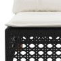3-seater garden sofa with black synthetic rattan cushions by vidaXL, Outdoor sofas - Ref: Foro24-365941, Price: 215,37 €, Dis...