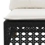 3-seater garden sofa with black synthetic rattan cushions by vidaXL, Outdoor sofas - Ref: Foro24-365941, Price: 234,58 €, Dis...