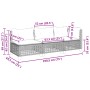 3-Sitzer-Gartensofa mit schwarzen synthetischen Rattankissen von vidaXL, Outdoor-Sofas - Ref: Foro24-365941, Preis: 215,37 €,...