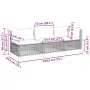 3-Sitzer-Gartensofa mit schwarzen synthetischen Rattankissen von vidaXL, Outdoor-Sofas - Ref: Foro24-365941, Preis: 212,22 €,...