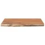 Rectangular board acacia wood live edge 70x60x2.5 cm by vidaXL, Table tops - Ref: Foro24-370619, Price: 60,22 €, Discount: %