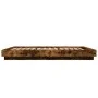 Bed frame with LED lights smoked oak wood 140x190 cm by vidaXL, Beds and slatted bases - Ref: Foro24-3281130, Price: 174,95 €...