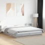 Estructura de cama madera de ingeniería gris Sonoma 150x200 cm de vidaXL, Camas y somieres - Ref: Foro24-3281187, Precio: 165...