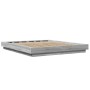 Estructura de cama madera de ingeniería gris Sonoma 150x200 cm de vidaXL, Camas y somieres - Ref: Foro24-3281187, Precio: 165...