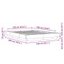 Betongrauer Bettrahmen aus Holzwerkstoff, 120 x 190 cm von vidaXL, Betten und Lattenroste - Ref: Foro24-3281234, Preis: 155,7...