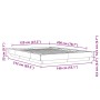 Sonoma gray engineered wood bed frame 120x200 cm by vidaXL, Beds and slatted bases - Ref: Foro24-3281201, Price: 155,35 €, Di...