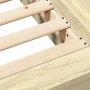 Estructura de cama madera de ingeniería roble Sonoma 140x200 cm de vidaXL, Camas y somieres - Ref: Foro24-3281191, Precio: 16...