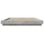 Concrete gray engineered wood bed frame 150x200cm by vidaXL, Beds and slatted bases - Ref: Foro24-3281185, Price: 162,81 €, D...