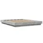 Concrete gray engineered wood bed frame 150x200cm by vidaXL, Beds and slatted bases - Ref: Foro24-3281185, Price: 162,81 €, D...