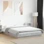 Concrete gray engineered wood bed frame 140x190cm by vidaXL, Beds and slatted bases - Ref: Foro24-3281220, Price: 154,37 €, D...