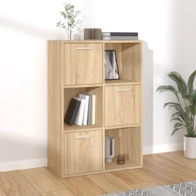 Aufbewahrungsschrank aus Sperrholz aus Eiche 60x29,5x90 cm von vidaXL, Bücherregale und Regale - Ref: Foro24-801137, Preis: 8...