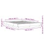 Weißer Bettrahmen aus Holzwerkstoff, 140 x 190 cm von vidaXL, Betten und Lattenroste - Ref: Foro24-3281217, Preis: 161,10 €, ...