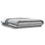 Estructura de cama madera de ingeniería gris Sonoma 135x190 cm de vidaXL, Camas y somieres - Ref: Foro24-3281229, Precio: 164...