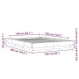 Sonoma-grauer Holzwerkstoff-Bettrahmen 140 x 190 cm von vidaXL, Betten und Lattenroste - Ref: Foro24-3281222, Preis: 159,14 €...