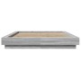 Sonoma-grauer Holzwerkstoff-Bettrahmen 120 x 190 cm von vidaXL, Betten und Lattenroste - Ref: Foro24-3281236, Preis: 160,63 €...