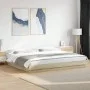 Sonoma oak engineered wood bed frame 180x200 cm by vidaXL, Beds and slatted bases - Ref: Foro24-3281170, Price: 172,57 €, Dis...