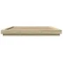Sonoma oak engineered wood bed frame 180x200 cm by vidaXL, Beds and slatted bases - Ref: Foro24-3281170, Price: 172,57 €, Dis...