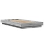 Sonoma-grauer Holzwerkstoff-Bettrahmen 90 x 200 cm von vidaXL, Betten und Lattenroste - Ref: Foro24-3281215, Preis: 142,18 €,...