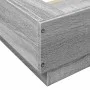 Estructura de cama madera de ingeniería gris Sonoma 90x200 cm de vidaXL, Camas y somieres - Ref: Foro24-3281215, Precio: 140,...