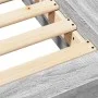 Sonoma gray engineered wood bed frame 100x200 cm by vidaXL, Beds and slatted bases - Ref: Foro24-3281208, Price: 141,81 €, Di...