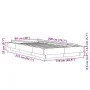 Sonoma gray engineered wood bed frame 100x200 cm by vidaXL, Beds and slatted bases - Ref: Foro24-3281208, Price: 141,81 €, Di...