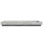 Concrete gray engineered wood bed frame 75x190 cm by vidaXL, Beds and slatted bases - Ref: Foro24-3281248, Price: 121,28 €, D...
