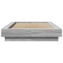 Sonoma gray engineered wood bed frame 90x190 cm by vidaXL, Beds and slatted bases - Ref: Foro24-3281243, Price: 135,42 €, Dis...