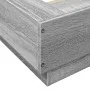 Sonoma gray engineered wood bed frame 90x190 cm by vidaXL, Beds and slatted bases - Ref: Foro24-3281243, Price: 135,42 €, Dis...